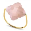 BAGUE BAROQUE OR JAUNE PIERRE DE LUNE PECHE