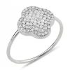 BAGUE CHANCE DIAMANTS SERTIS OR BLANC