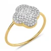 BAGUE CHANCE DIAMANTS SERTIS OR JAUNE