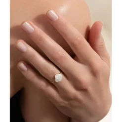 BAGUE CHANCE DIAMANTS SERTIS OR JAUNE