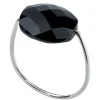 BAGUE OR BLANC COUSSIN ONYX