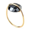 BAGUE OR JAUNE HEMATITE