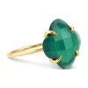 BAGUE VICTORIA AGATE VERTE OR JAUNE