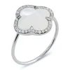 BAGUE VICTORIA DIAMANTS NACRE BLANCHE + DIAMANTS OR BLANC