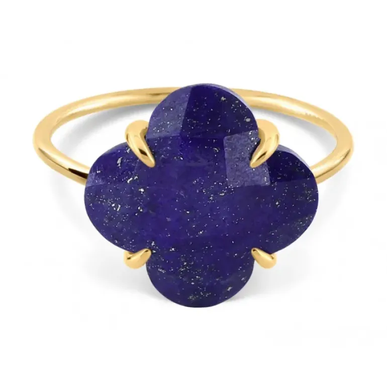 BAGUE VICTORIA LAPIS LAZULI OR JAUNE