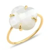 BAGUE VICTORIA NACRE BLANCHE OR JAUNE