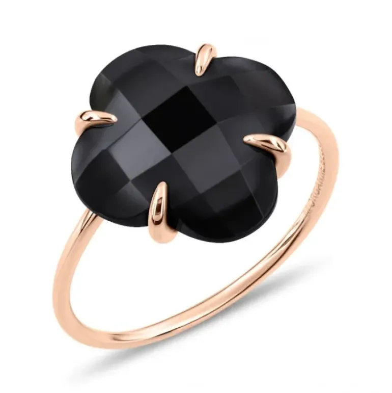 BAGUE VICTORIA ONYX OR ROSE