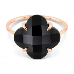 BAGUE VICTORIA ONYX OR ROSE