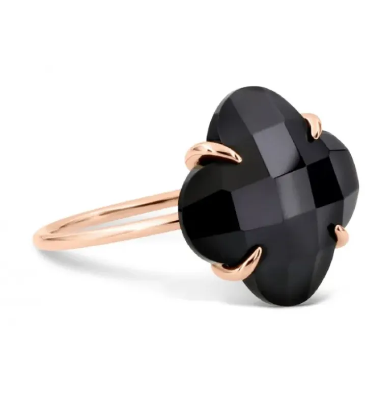 BAGUE VICTORIA ONYX OR ROSE