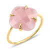 BAGUE VICTORIA QUARTZ GUAVA OR JAUNE