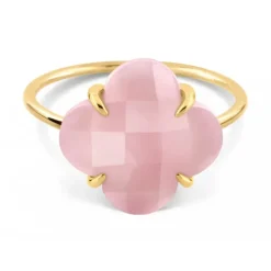 BAGUE VICTORIA QUARTZ GUAVA OR JAUNE
