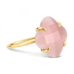 BAGUE VICTORIA QUARTZ GUAVA OR JAUNE