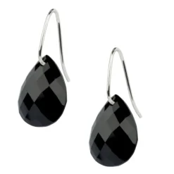 BOUCLES D'OREILLES ALMA OR BLANC ET ONYX