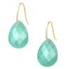 BOUCLES D'OREILLES ALMA OR JAUNE AMAZONITE