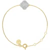 BRACELET CHANCE DIAMANTS SERTIS OR JAUNE