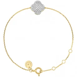 BRACELET CHANCE DIAMANTS SERTIS OR JAUNE