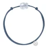 BRACELET CORDON BLEU JEAN COUSSIN MINI AGATE BLEUE DENTELLE