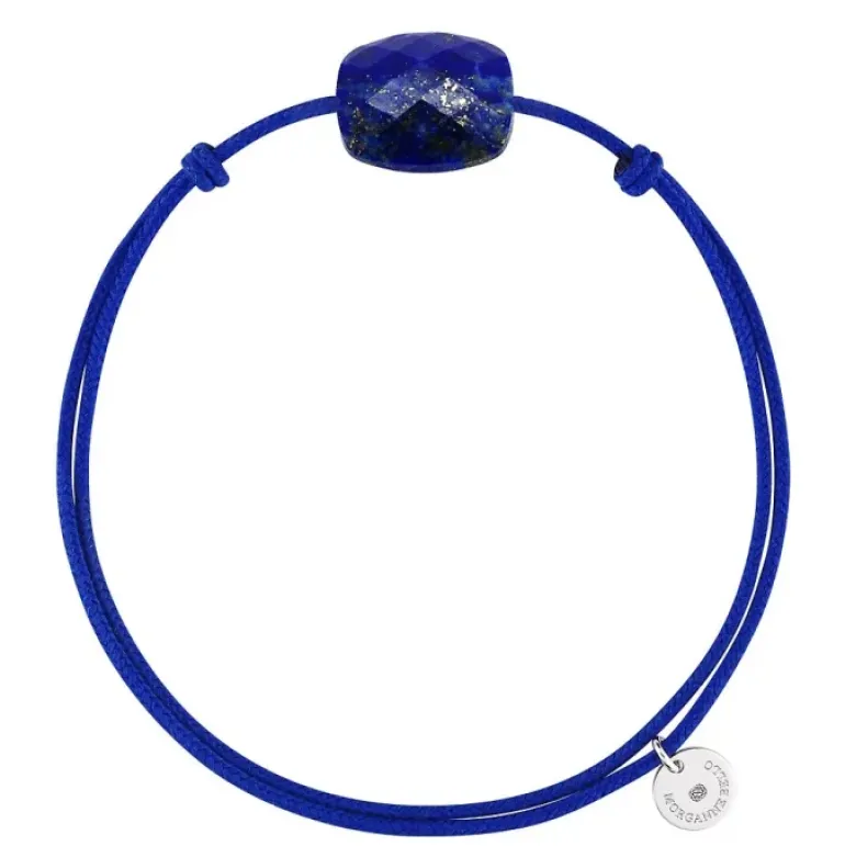 BRACELET CORDON BLEU ROI COUSSIN LAPIS LAZULI
