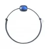 BRACELET CORDON GRIS COUSSIN LABRADORITE NOIRE