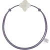 BRACELET CORDON MAUVE BAROQUE PIERRE DE LUNE BLANCHE