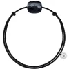 BRACELET CORDON NOIR COUSSIN ONYX