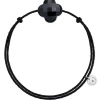 BRACELET CORDON NOIR TREFLE ONYX