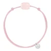 BRACELET CORDON ROSE COUSSIN MINI QUARTZ ROSE