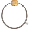 BRACELET CORDON TAUPE COUSSIN CITRINE