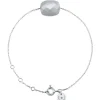 BRACELET OR BLANC COUSSIN PIERRE DE LUNE GRISE