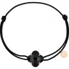 BRACELET VICTORIA CORDON NOIR ONYX OR ROSE