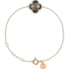 BRACELET VICTORIA DIAMANTS QUARTZ FUME + DIAMANTS OR ROSE