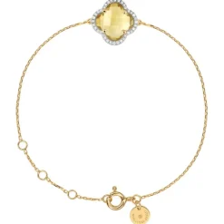 BRACELET VICTORIA DIAMANTS CITRINE + DIAMANTS OR JAUNE