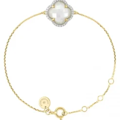 BRACELET VICTORIA DIAMANTS OPALE ETHIOPIENNE + DIAMANTS OR JAUNE
