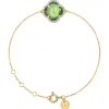 BRACELET VICTORIA DIAMANTS PERIDOT + DIAMANTS OR JAUNE