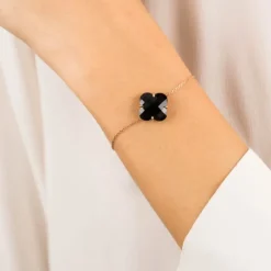 BRACELET VICTORIA ONYX OR ROSE