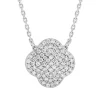 COLLIER CHANCE DIAMANTS SERTIS OR BLANC