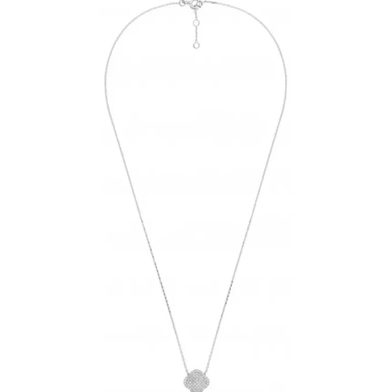 COLLIER CHANCE DIAMANTS SERTIS OR BLANC