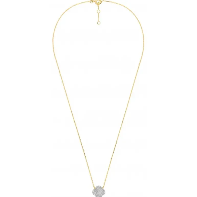 COLLIER CHANCE DIAMANTS SERTIS OR JAUNE