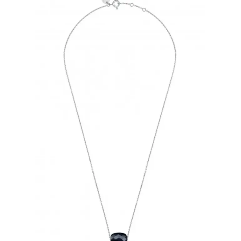 COLLIER OR BLANC COUSSIN ONYX