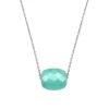 COLLIER OR BLANC COUSSIN AMAZONITE