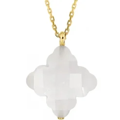COLLIER OR JAUNE BAROQUE PIERRE DE LUNE