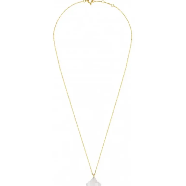 COLLIER OR JAUNE BAROQUE PIERRE DE LUNE