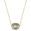 COLLIER OR JAUNE COUSSIN PYRITE