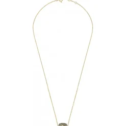 COLLIER OR JAUNE COUSSIN PYRITE