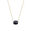 COLLIER OR JAUNE COUSSIN ONYX