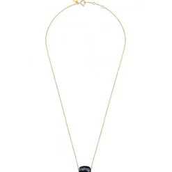 COLLIER OR JAUNE COUSSIN ONYX
