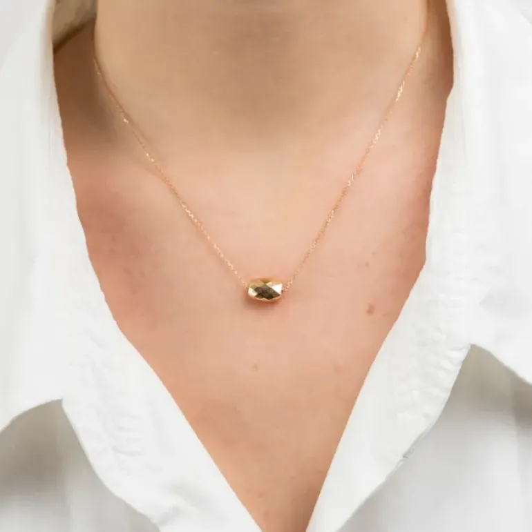 COLLIER PEPITE OR ROSE