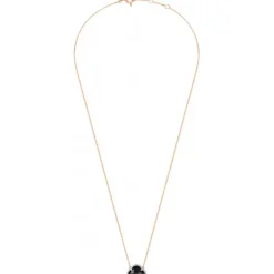 COLLIER VICTORIA DIAMANTS ONYX + DIAMANTS OR ROSE