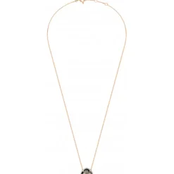 COLLIER VICTORIA DIAMANTS QUARTZ FUME + DIAMANTS OR ROSE