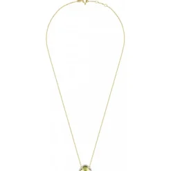 COLLIER VICTORIA DIAMANTS QUARTZ OLIVE + DIAMANTS OR JAUNE